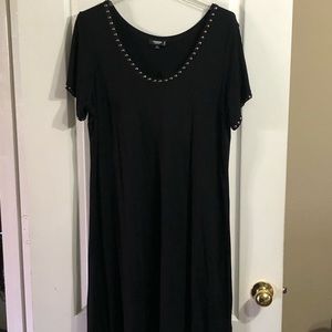 Premise Dress Silver Embellishments Black 1X